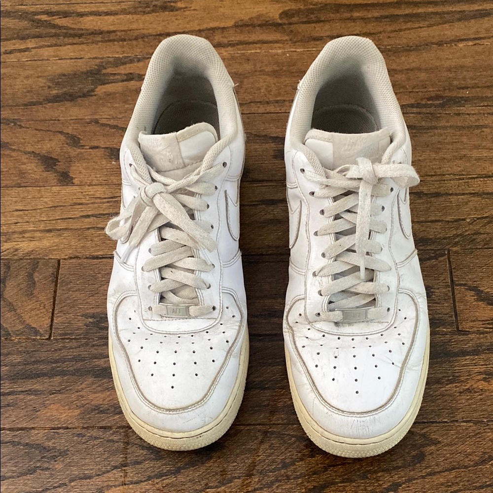 White Nike Air Force Ones